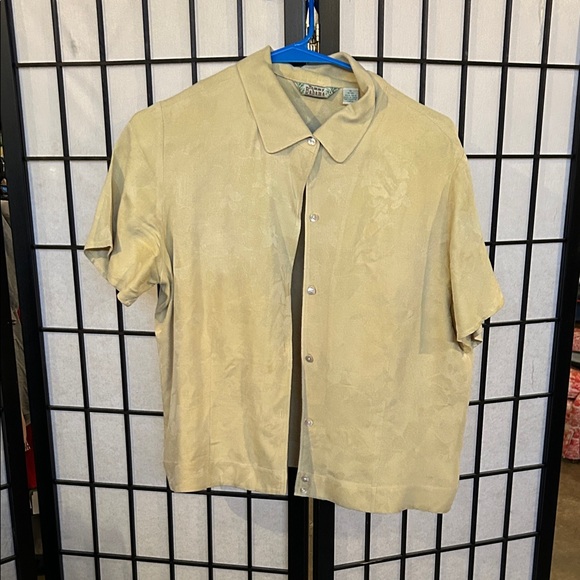 Tommy Bahama Cream Silk Shirt - Picture 1 of 3